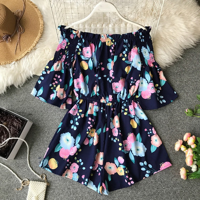 Γυναικεία ολόσωμη φόρμα με γυμνούς ώμους