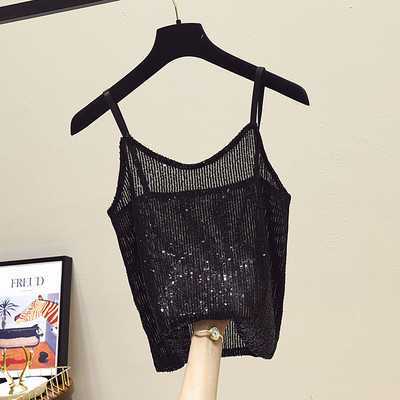 Stílusos női felső, flitterekkel, három színben