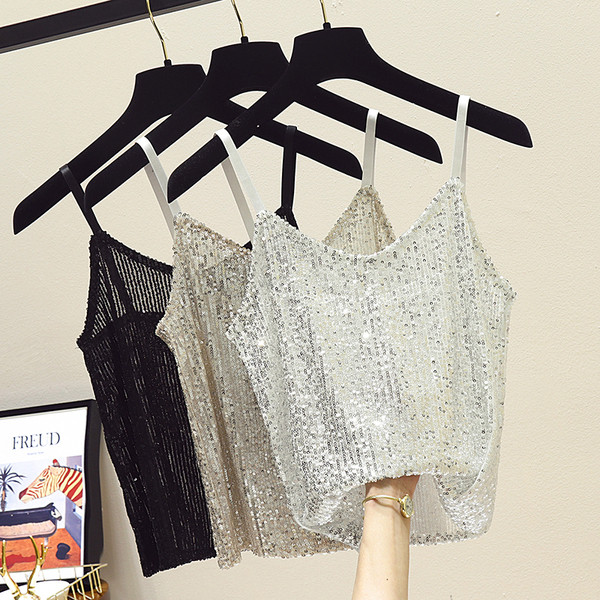 Stílusos női felső, flitterekkel, három színben