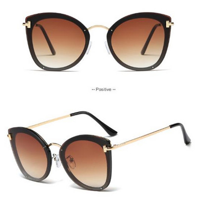 Model nou de ochelari de soare moderni de dama cu rama subtire in mai multe culori