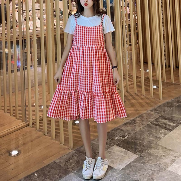 Rochie moderna de dama pentru gravide in doua culori