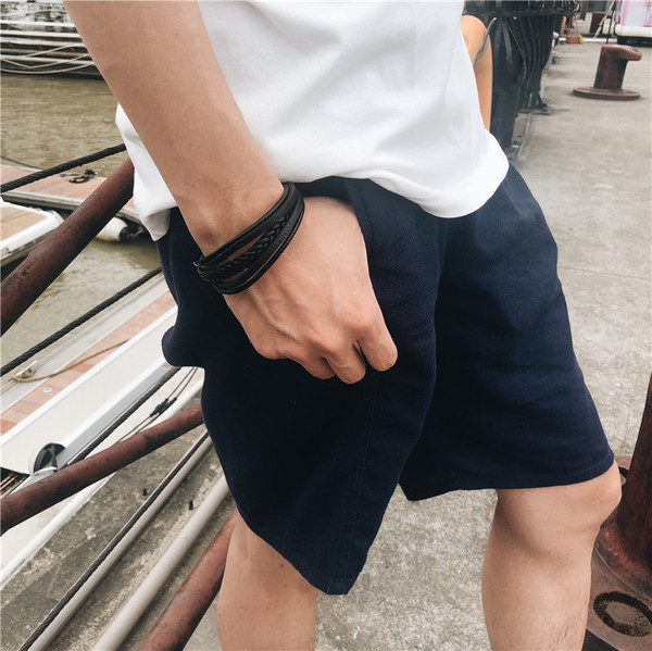 Brățară bărbătească în negru și maro