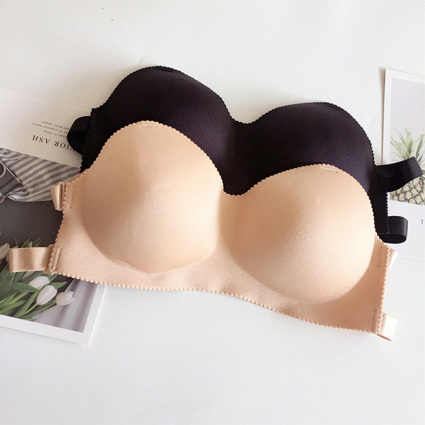 Дамски сутиен в черен и бежов цвят