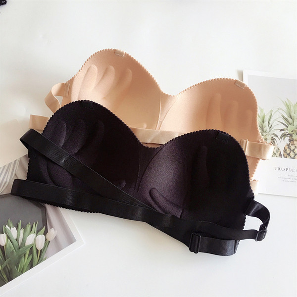 Дамски сутиен в черен и бежов цвят