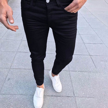 Модерен мъжки дълъг панталон с джоб в три цвята