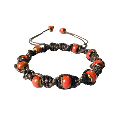 Мъжка гривна в два цвята с мъниста