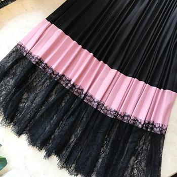 Stílusos női szoknya elasztikus magas derékkal, több színben