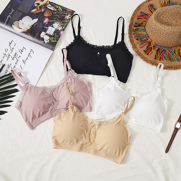 Női melltartó pántokkal és csipke elemmel több színben
