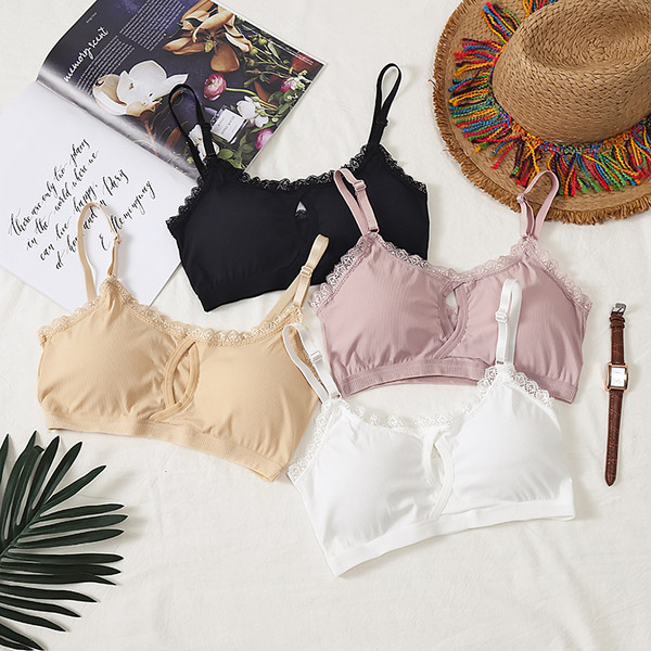 Női melltartó pántokkal és csipke elemmel több színben