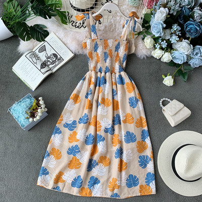 Modern női nyári ruha színes rátéttel