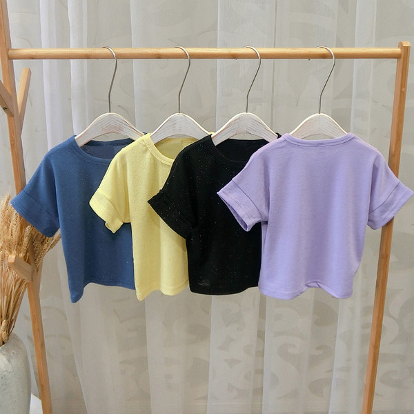 Tricou modern pentru copii in patru culori pentru fete