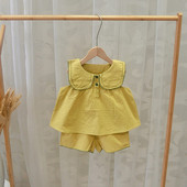 Set pentru copii din două părți în galben - pentru fete