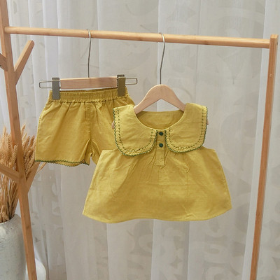 Set pentru copii din două părți în galben - pentru fete