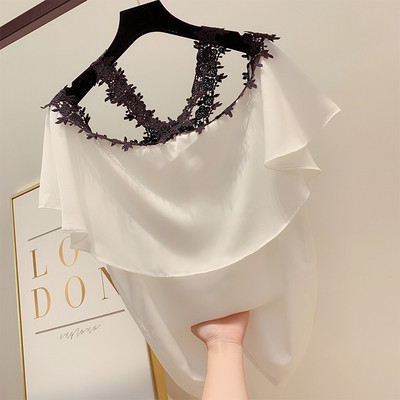 Bluză de damă elegantă cu dantelă în patru culori