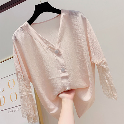 Cămașă de damă cu dantelă în mai multe culori