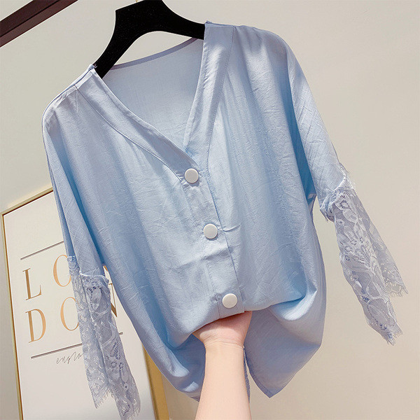 Cămașă de damă cu dantelă în mai multe culori