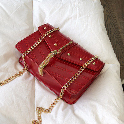 Geanta de dama eleganta cu decor metalic in patru culori