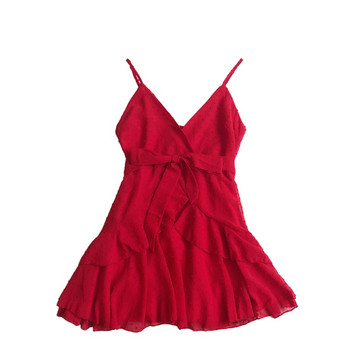 Model de rochie de dama modern croiat cu bretele subtiri in mai multe culori