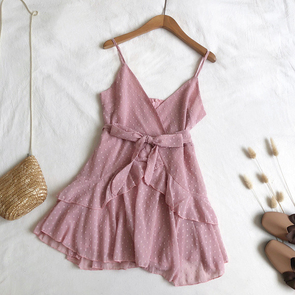 Model de rochie de dama modern croiat cu bretele subtiri in mai multe culori