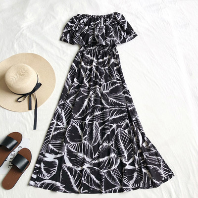 Rochie de vara colorata de dama model lung