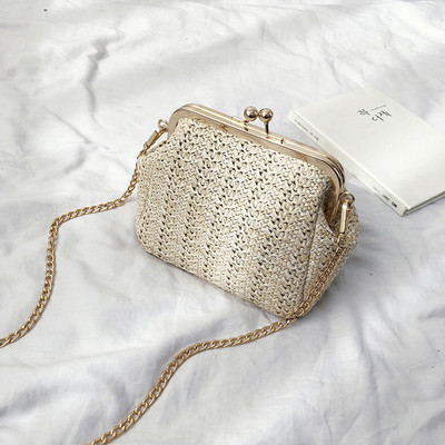 Geanta de dama eleganta tricotata in trei culori