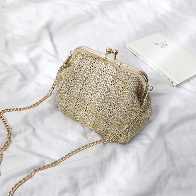 Geanta de dama eleganta tricotata in trei culori