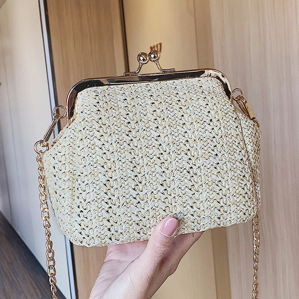 Geanta de dama eleganta tricotata in trei culori