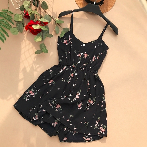 Női alkalmi overall vékony pánttal, több színben