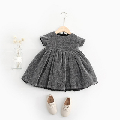 Model elegant de croi rochie pentru copii in doua culori