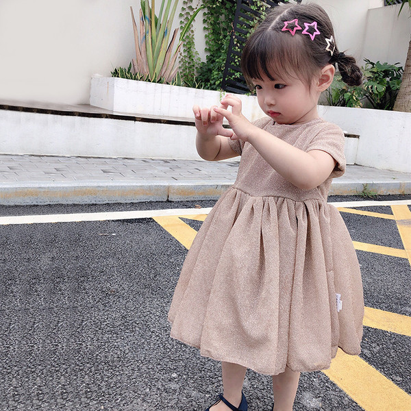 Model elegant de croi rochie pentru copii in doua culori