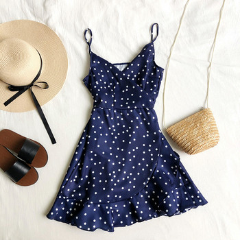 Rochie de vara de dama cu bretele subtiri in mai multe culori