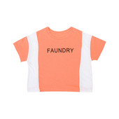 Két színben, felirattal ellátott, alkalmi gyerek póló fiúknak