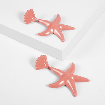 Cercei de dama in forma de stea in diferite culori