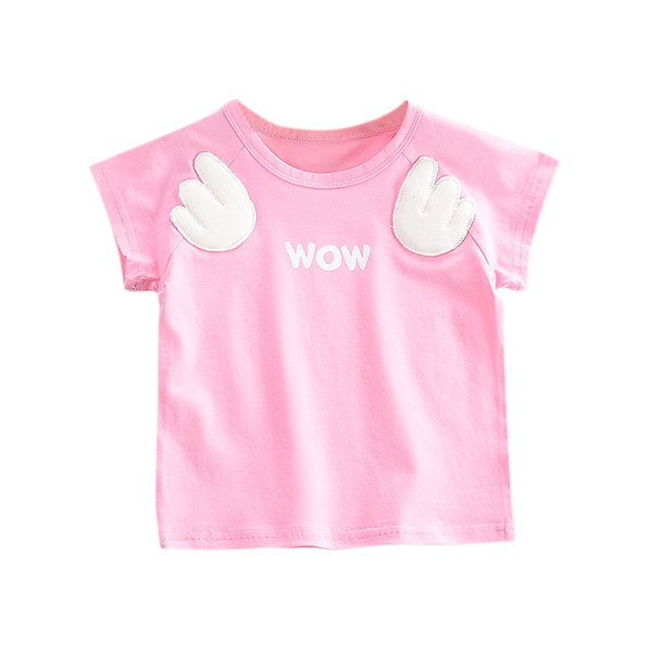 Tricou pentru copii modern pentru fete in roz cu inscriptie