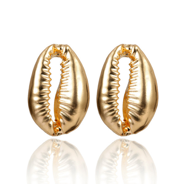 Alkalmi női fülbevaló kagyló formájú két színben