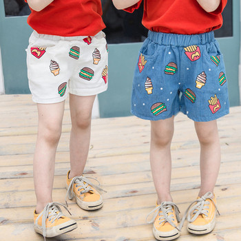 Детски къси панталони с апликация-за момчета и момичета