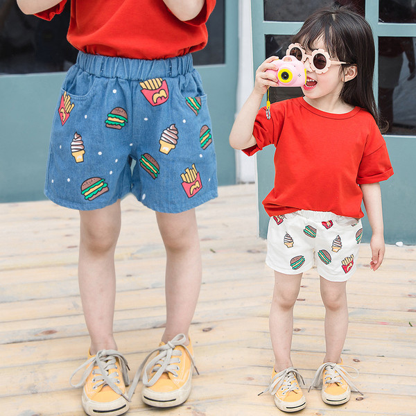 Gyermek rövidnadrág rátéttel - fiúknak és lányoknak