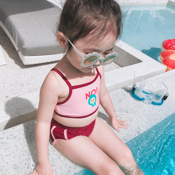 Costum de baie pentru copii în două părți - pentru fete