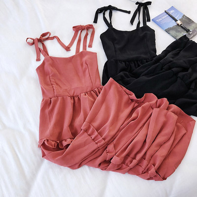 Rochie moderna de dama cu cravate in diferite culori