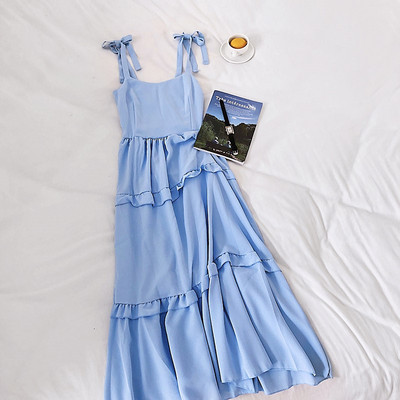 Rochie moderna de dama cu cravate in diferite culori