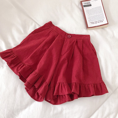 Pantaloni scurti de dama la moda in mai multe culori cu talie inalta