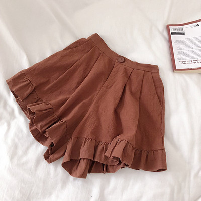 Pantaloni scurti de dama la moda in mai multe culori cu talie inalta