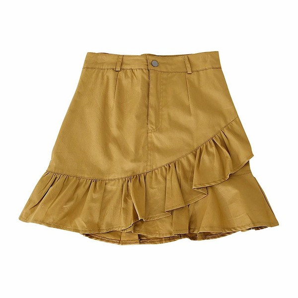 Fusta de dama moderna cu talie inalta in mai multe culori