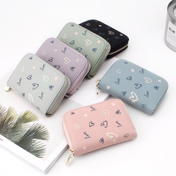 Portofel mic de dama cu aplicatii in mai multe culori