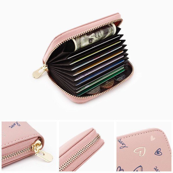 Portofel mic de dama cu aplicatii in mai multe culori