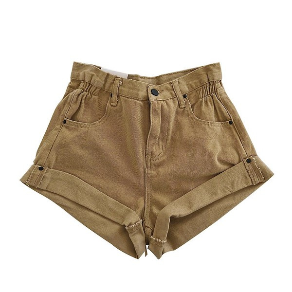 Blugi moderni de dama cu talie inalta si buzunar