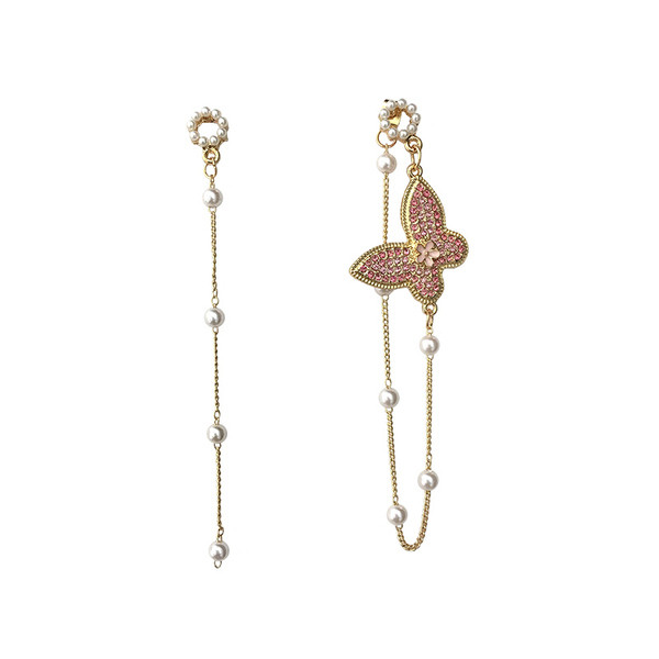 Cercei eleganti de dama - cu perle si pietre