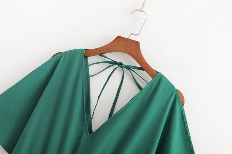 Γυναικεία ολόσωμη φόρμα  casual  σε πράσινο χρώμα