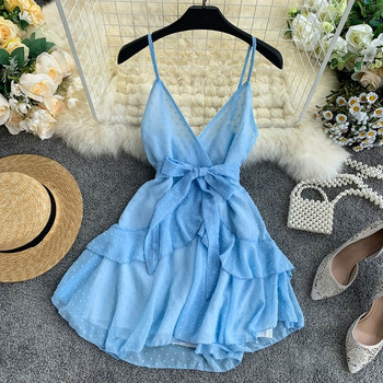 Vékony pántos női ruha többféle színben