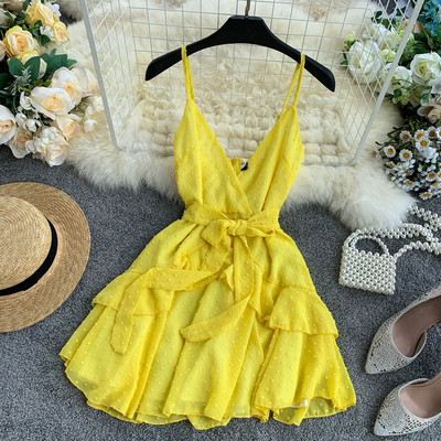 Vékony pántos női ruha többféle színben